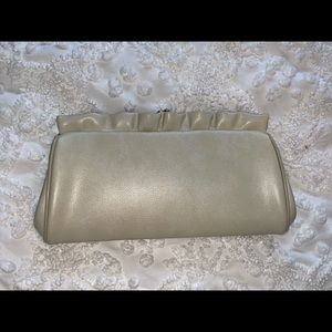 Vintage white clutch